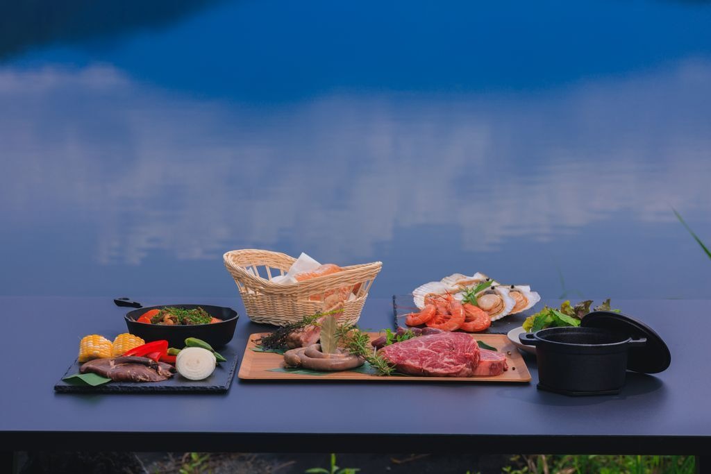【夕食】グランピングBBQ